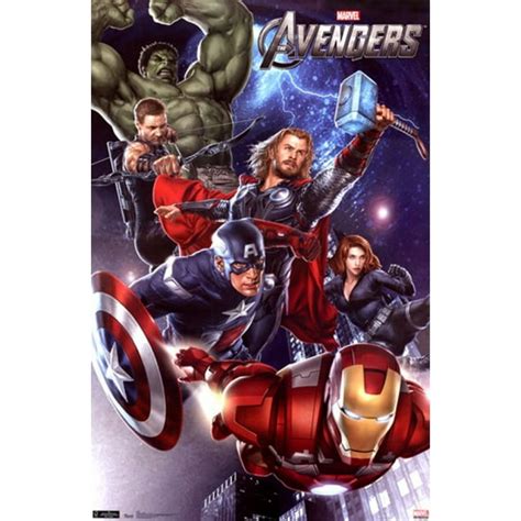 Marvel Avengers - Group Poster Print (24 x 36) - Walmart.com - Walmart.com