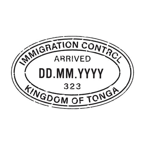 Tonga Passport Stamp Decal - Etsy