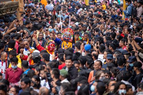 Premium Photo Indra Jatra Also Known As Yeny Is The Biggest Religious