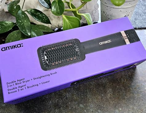 Amika Double Agent In Blow Dryer Straightening Brush Bnib Ebay