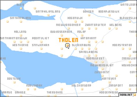 Tholen (Netherlands) map - nona.net