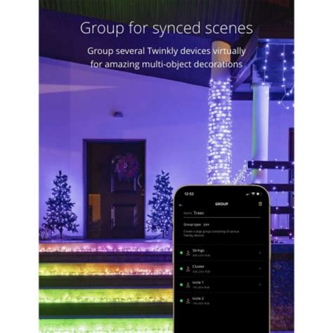 Twinkly Cluster App Controlled Smart Led Christmas Lights