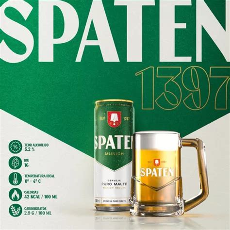 Cerveja Spaten Munich Helles Lata 350ml Pack 12 Unid à venda em