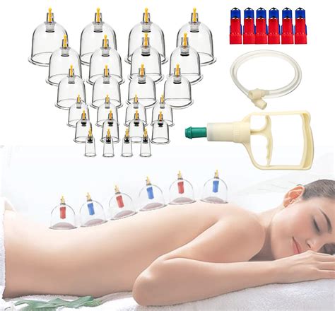 Buy Cupping Set With Suction Pump 24 Cups Hijama Cupping Sets