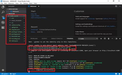 How To Setup Angular Development Environment In Visual Studio Code