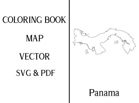 Panama Map Coloring Page Sketch Coloring Page