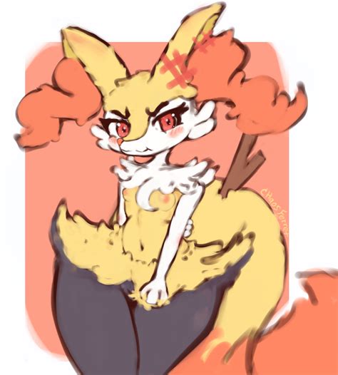 AGNPH Gallery 492085 Anthro Braixen Breasts Female Solo