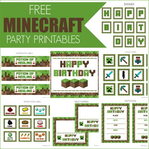 Minecraft Kit Para Imprimir Gratis Ideas Y Material Gratis Para