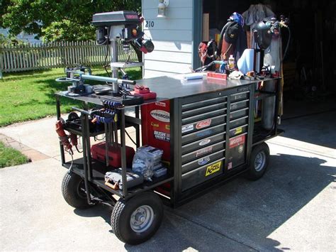 Perfect Mobile Tool Box For Projects Outside The Garage Welding Cart