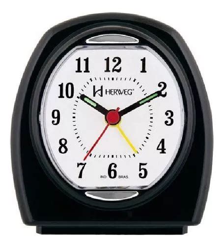 Reloj de mesa despertador analógico Herweg Despertador Quartz Herweg