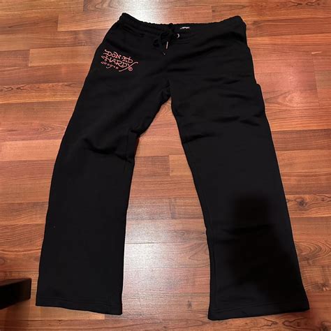 Ed Hardy Lks Skull Black Flared Sweatpants Offers Depop