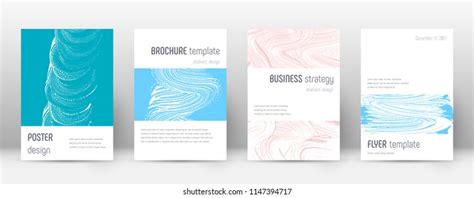 Cover Page Design Template Minimalistic Brochure Stock Vector (Royalty ...