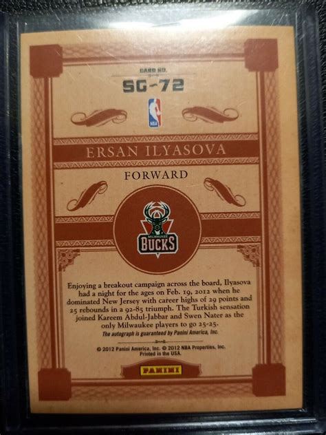 2011 12 Panini Gold Standard Signs Of Gold Ersan Ilyasova 149 EBay