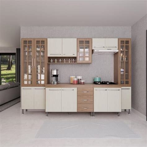 Cozinha Modulada Completa Fidelit Paris Pe As Cm Portas