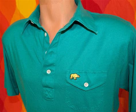 Vintage 70s Golf Shirt Jack Nicklaus Golden Bear Polo Shirt