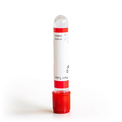 Disposable Ml Pet Vacuum Blood Collection Red Plain Tube From China