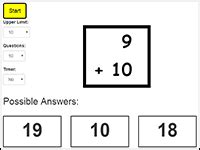 Free Basic Math Facts Games