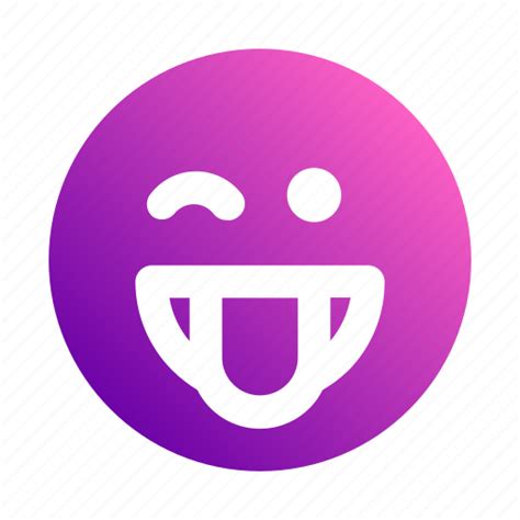 Wink, winking, face, tongue, out, emoji, emoticon icon - Download on ...