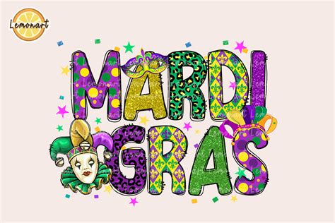 Happy Mardi Gras Clown New Orleans Png Graphic By Lemonart · Creative