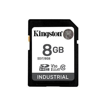 Kingston Karta pamięci SD 8GB Industrial C10 UHS I U3 V30 A1 pSLC