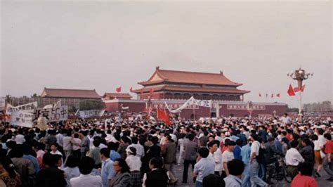 Foto Foto Lawas Yang Diambil Di Lapangan Tiananmen Mei Jelang