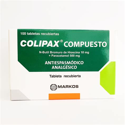 Colipax Compuesto 500mg10mg Tab Rec Blisterx10 Nefrofarma