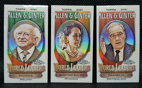 Topps Chrome Allen Ginter Mini World Leaders Refractors Pick