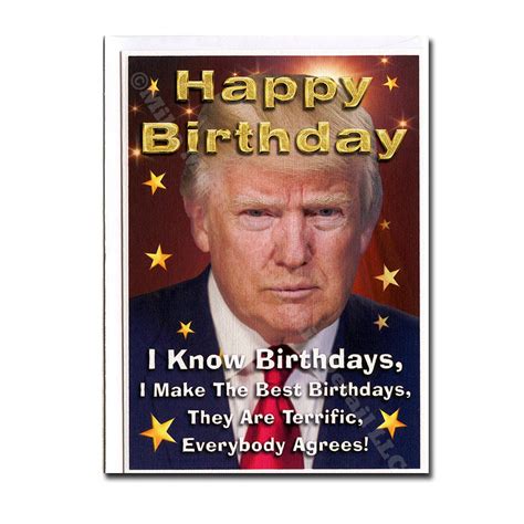 Birthday Card Funny Birthday Card Donald Trump Trump