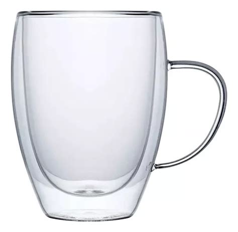 Set X Taza Jarro Mug De Vidrio Doble Pared Caf