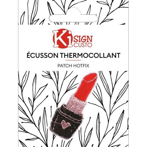 ECUSSON BRODE THERMOCOLLANT ROUGE A LEVRES Couleur Cdiscount Beaux