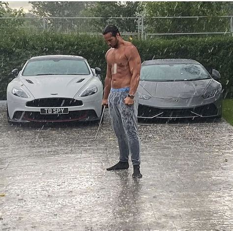 Tristan Tate In The Rain With Sheer Indefatigably In Good Man