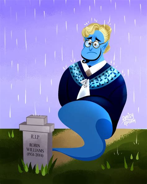 Aladdin Genie Robin Williams Tribute | Robin williams, Disney fan art ...