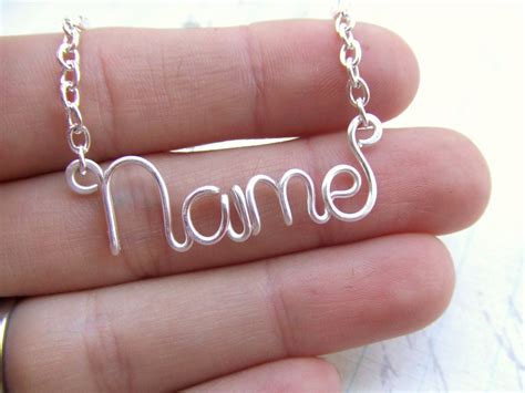 Silver Custom Name Necklace Personalized By Deannewatsonjewelry