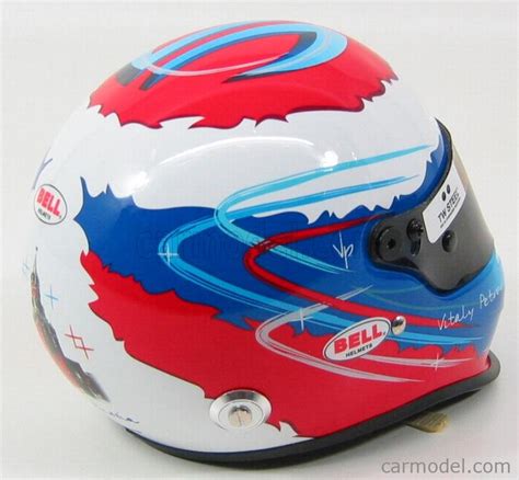 MINI HELMET 70230001 Scale 1/2 | BELL HELMET F1 LOTUS RENAULT 2011 VITALY PETROV BLUE WHITE RED