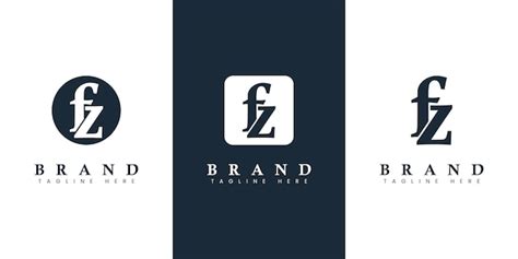 Premium Vector Modern And Simple Lowercase Fz Letter Logo Suitable