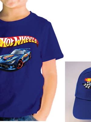 Camiseta E Bone Adulto Hot Wheels Personalizada Compre Produtos