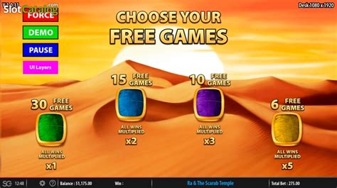 Ra And The Scarab Temple Slot Free Demo Game Review