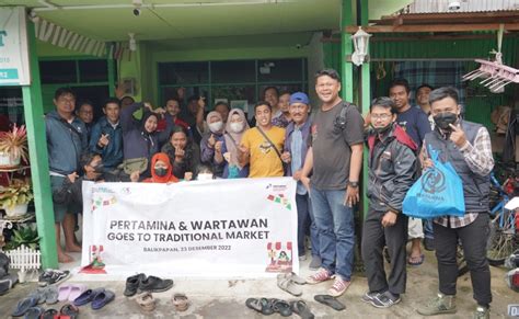 Bersama Awak Media Di Balikpapan Pertamina Gelar Berbelanja Dan