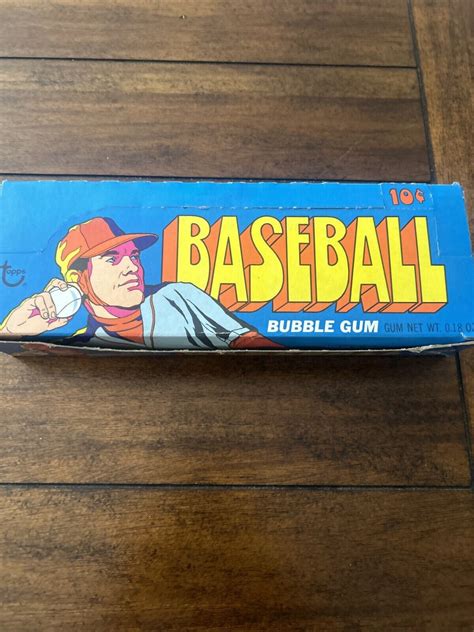 Topps Baseball Empty Wax Box Bbce Wrapped Ebay