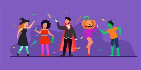 2,200+ Halloween Dance Party Stock Illustrations, Royalty-Free Vector ...