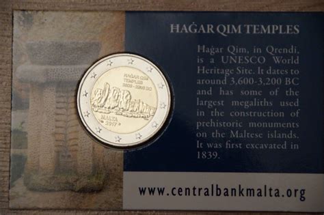 Euro M Nze Malta Hagar Qim Serie Pr Historische St Tten