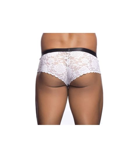 Mob MBL28 Boxer Dentelle Blanc