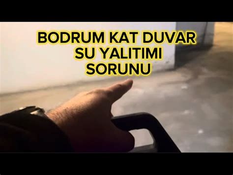 Bodrum Kat Duvar Su Yalıtımı Sorunu YouTube