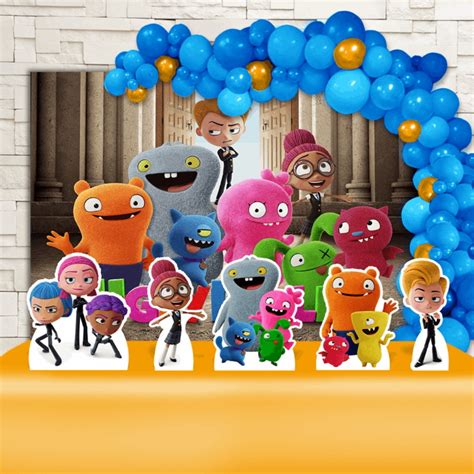 Kit Festa Ouro Painel Display fita de Balão Uglydolls Elo7