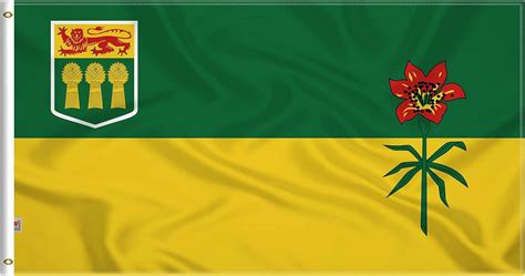 Saskatchewan Sk Candian Province Flag, 3Ply Polyester, Heavy Duty