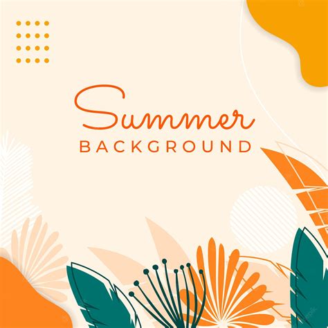 Premium Vector Summer Social Media Banner With Flowers And Tropical Summer Leaf Instagram