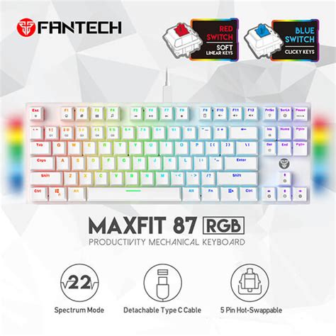 Fantech Maxfit Mk Space Edition Rgb Mechanical Keyboard Midas