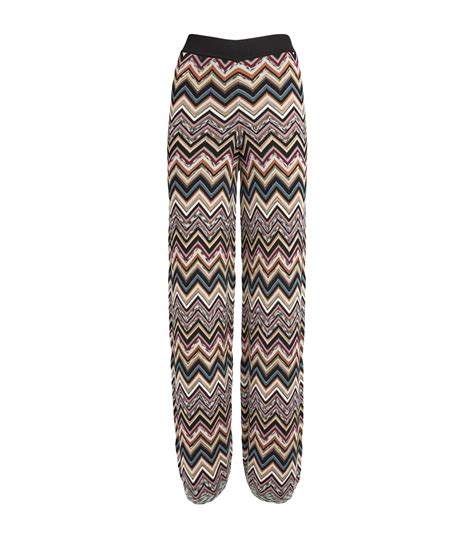 Missoni Multi Wool Blend Zigzag Trousers Harrods UK