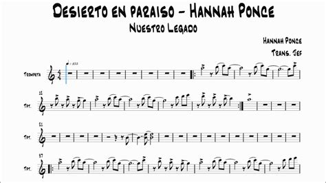 Desierto En Para So Hannah Ponce Ebenezer Honduras Partitura De