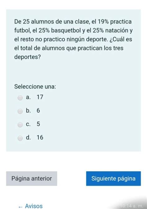 De 15 Alumnos De Una Clase El 19 Practica Futbol El 25 Basketbol Y